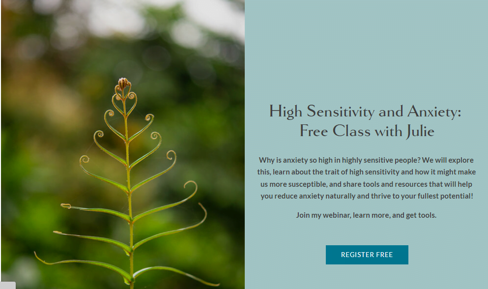 Free HSP Masterclass on High Sensitivity and Anxiety