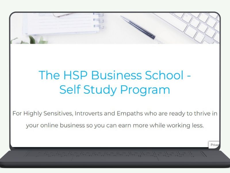 About The HSP Business School online course for Highly Sensitive people by Rose Cox