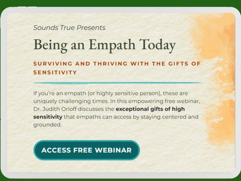 Being an Empath Today Free Webinar