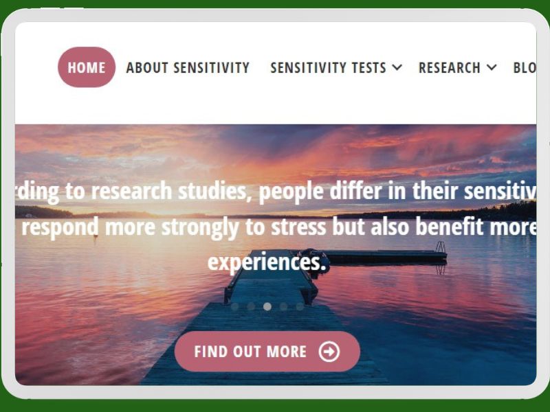 Sensitivity Research Website