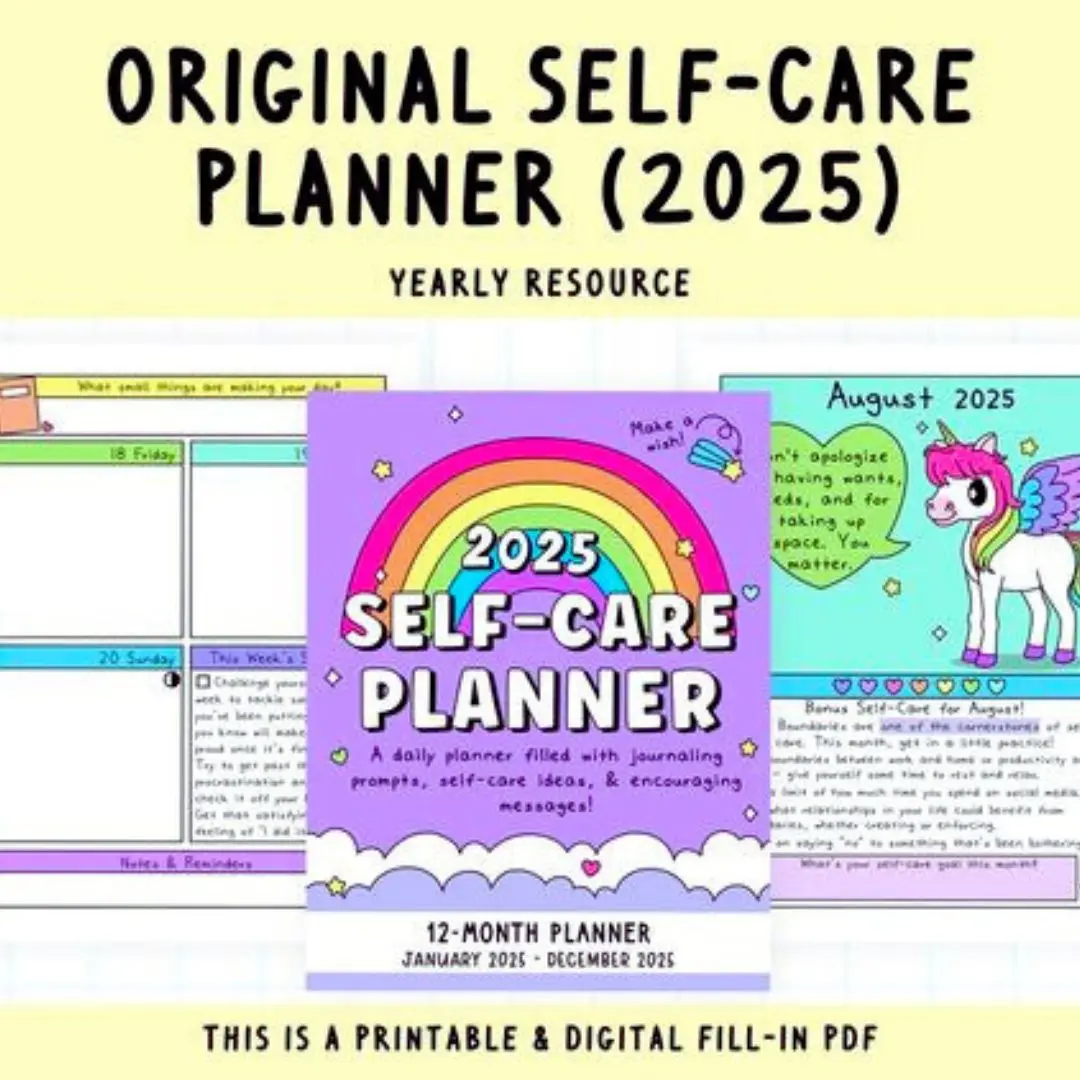 The Original 2025 Self-Care planner by Self-Rainbow