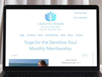 Yoga for the Sensitive Soul - Monthly Membership Program by Christie Rosen