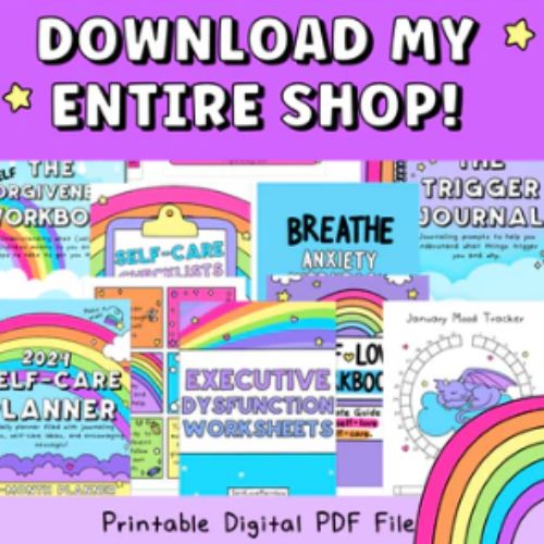 Screenshot for Bundle on all Mental Health resources by Self-Love Rainbow