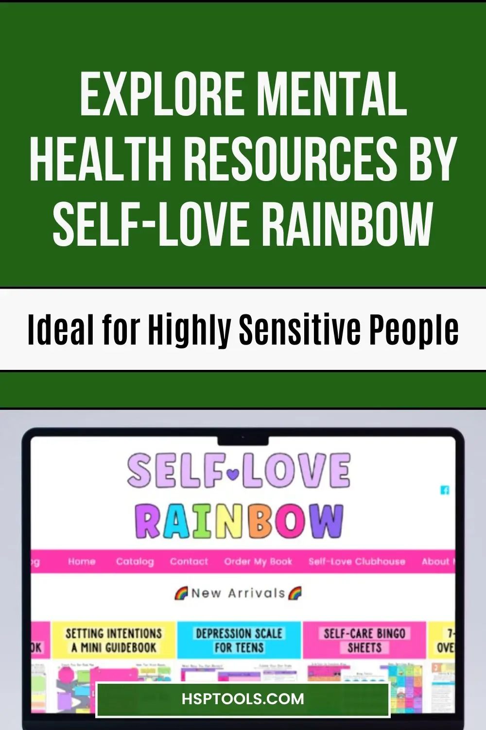 Blog Graphic for Mental Health Resources by Self-Love Rainbow