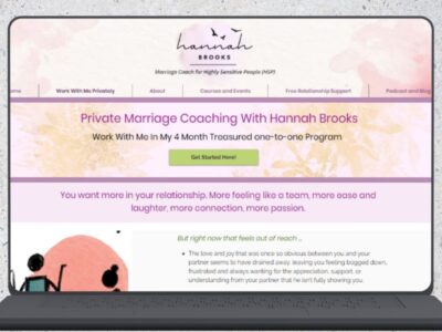Treasured One to One Program - Private Marriage Coaching Sessions with Hannah Brooks