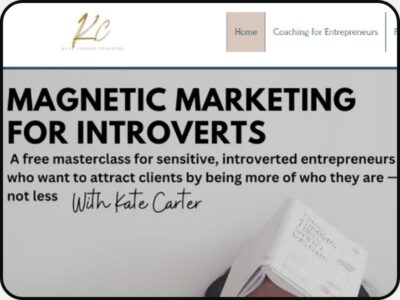 Magnetic Marketing for Introverts - Free Masterclass with Kate Carter