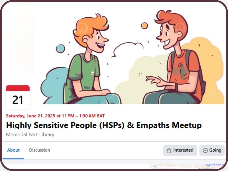 Highly Sensitive People and Empaths Meetup