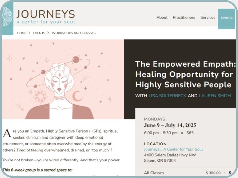 The Empowered Empath Workshop by Journeys
