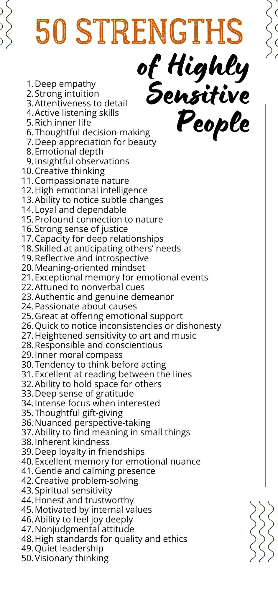 Explore common strengths of Highly Sensitive people