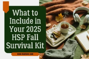 This Featured Image is a Decorative choice for the HSP Fall Survival Kit post