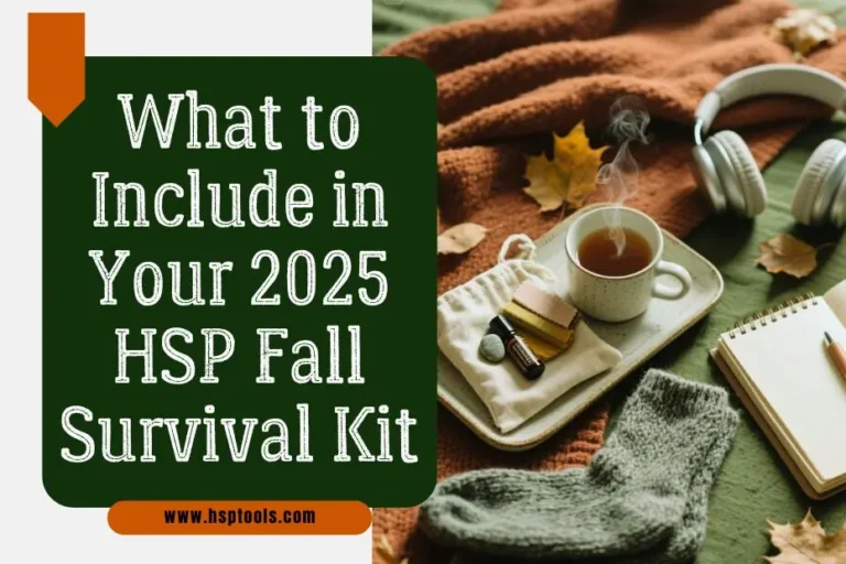 This Featured Image is a Decorative choice for the HSP Fall Survival Kit post