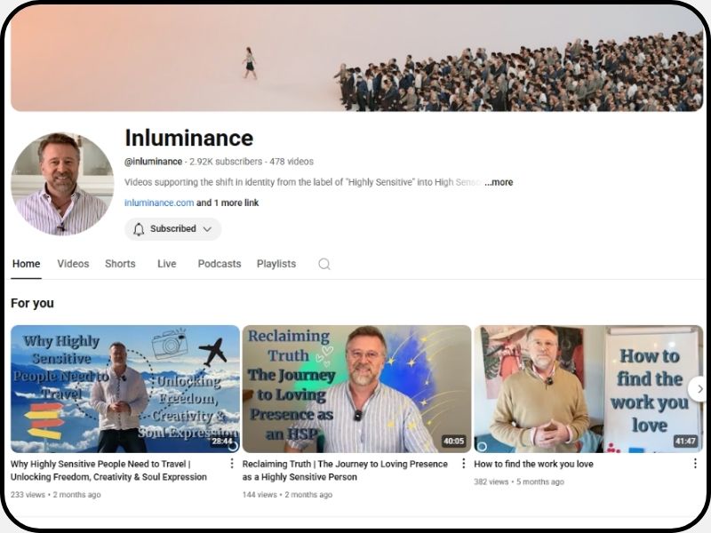 The Inluminance YouTube Channel with Willow McIntosh Screenshot