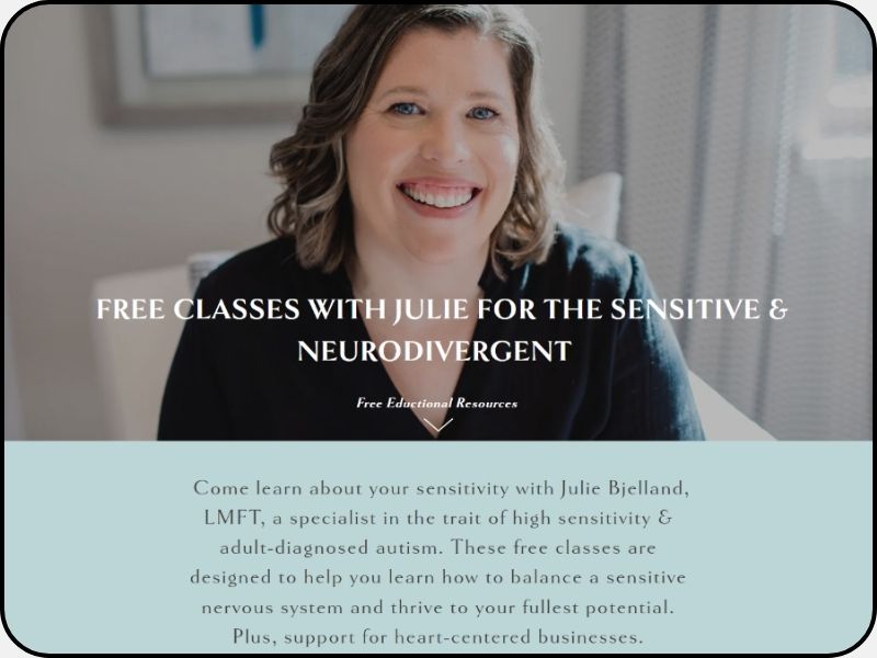 Free Classes for the sensitive & Neurodivergent