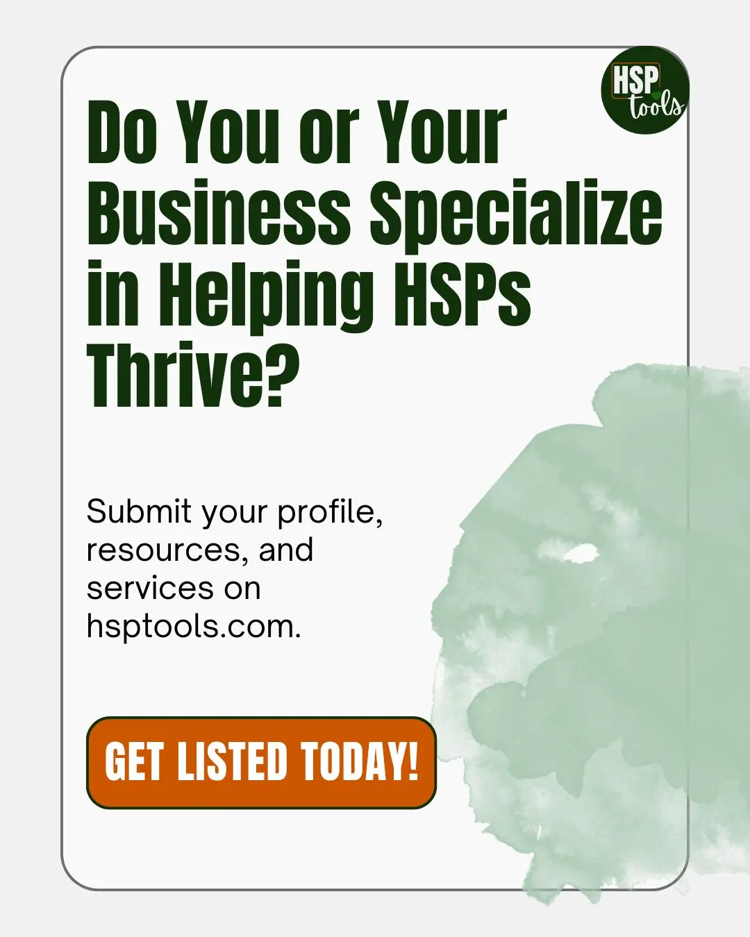 Get Listed on HSPTools.com