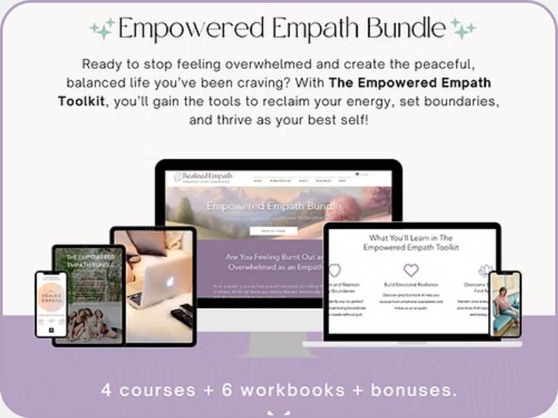 The Empowered Empath Toolkit - Courses, Workbooks & Guides