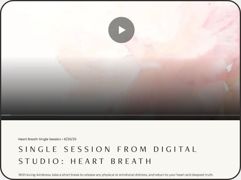 Heart Breath Single Session